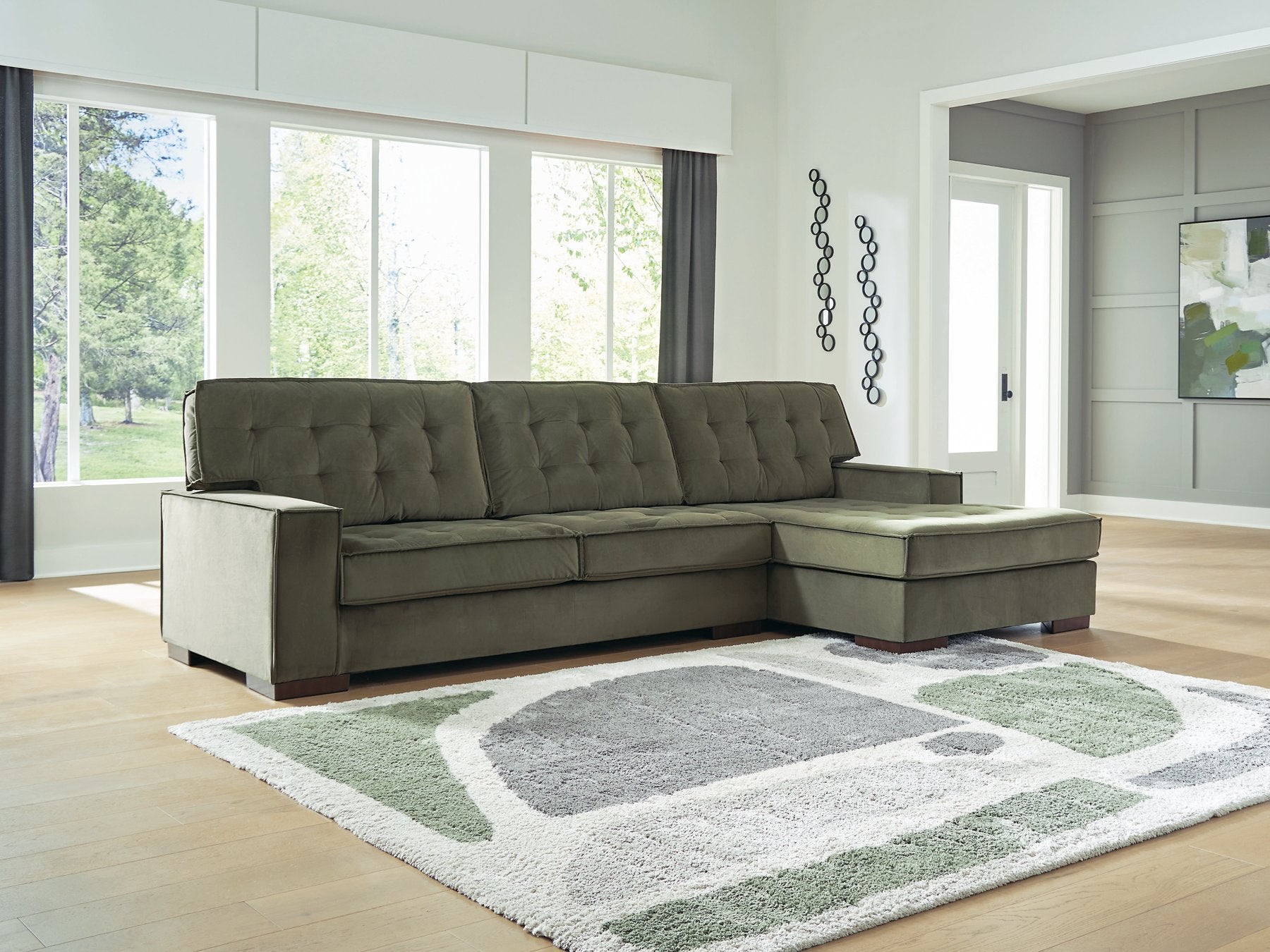 Ashley Furniture Caspian Town Sectional - Thumbnail 3