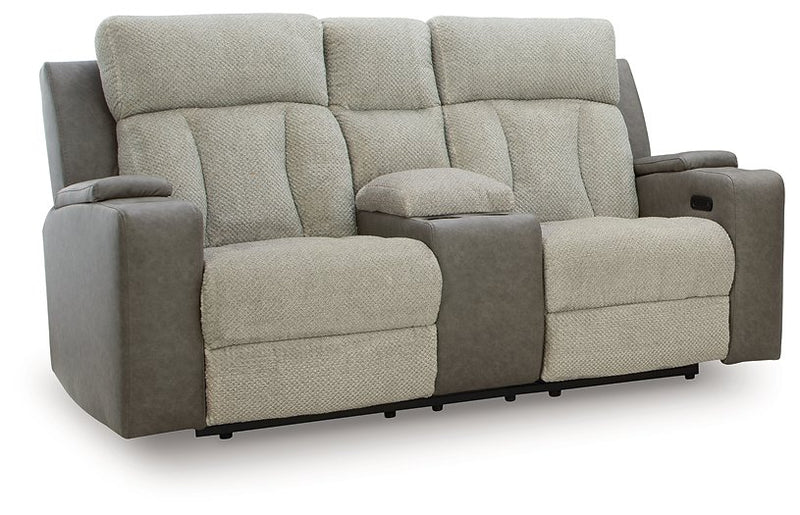 WhipLash Power Reclining Loveseat with Console