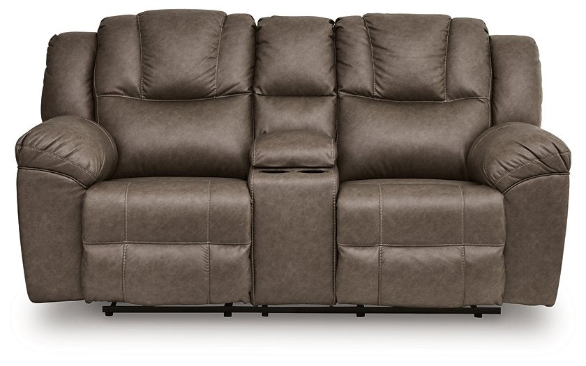 Ashley Furniture Lowilla Reclining Loveseat - Thumbnail 4