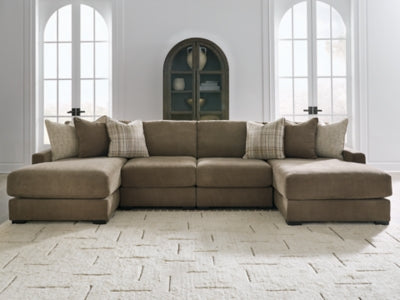 Camellia-Court Double Chaise Sectional