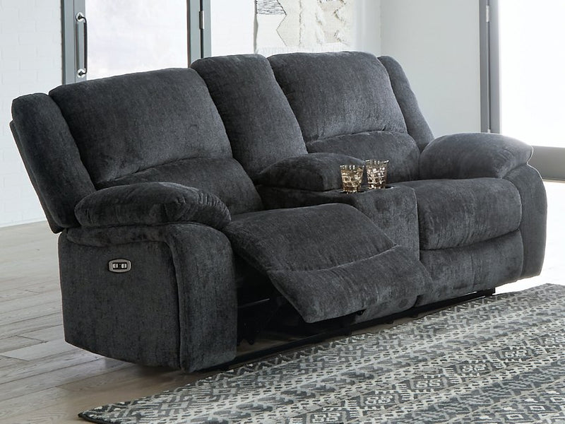 Draycoll Power Reclining Loveseat with Console