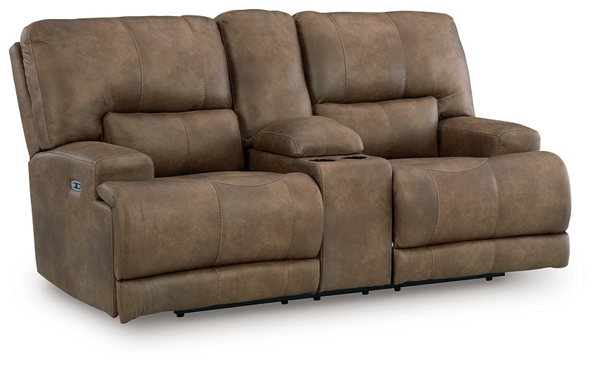 Beckley Place Power Reclining Loveseat with Console - Thumbnail 5