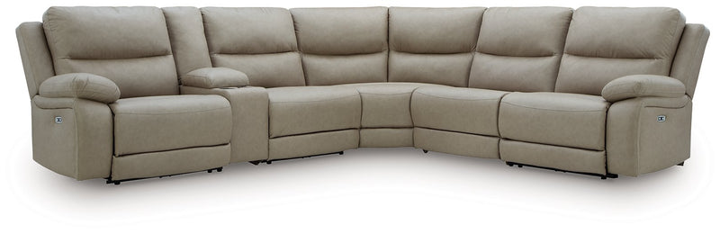 Narwhal Place Reclining Sectional with Storage Console