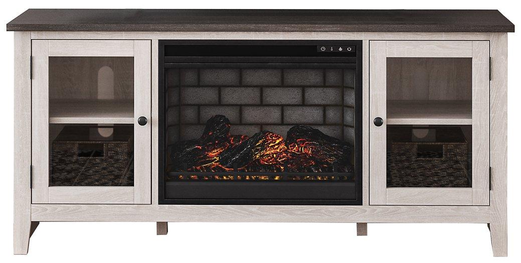 Dorrinson 60" TV Stand with Electric Fireplace - Thumbnail 2