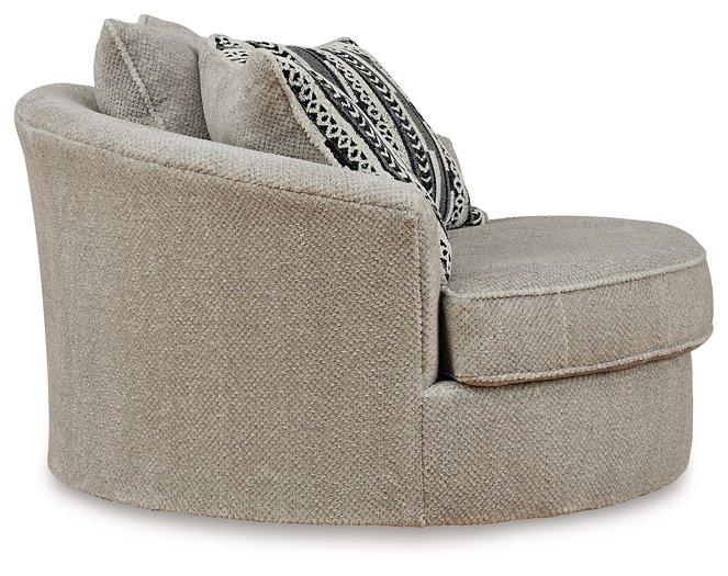 Calnita Oversized Swivel Accent Chair - Thumbnail 2