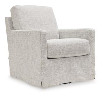 Nenana Next-Gen Nuvella Performance Fabric Swivel Glider Accent Chair - Thumbnail 2