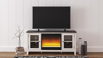 Dorrinson 60" TV Stand with Electric Fireplace - Thumbnail 4