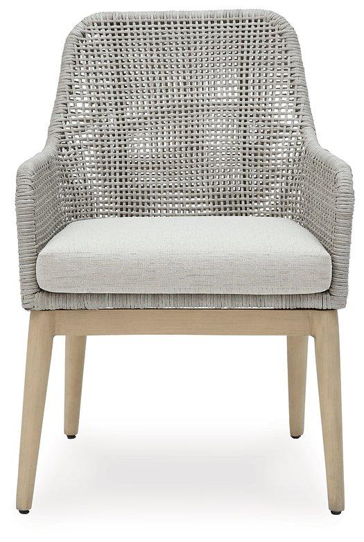 Ashley Furniture Seton Creek Outdoor Dining Arm Chair - Thumbnail 3