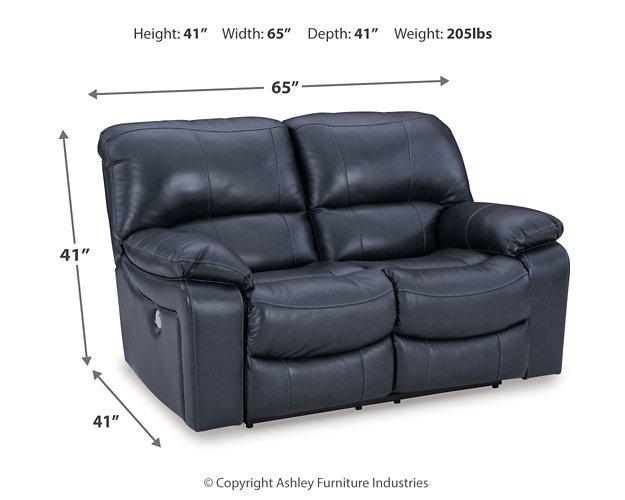 Ashley Furniture Leesworth Power Reclining Loveseat - Thumbnail 3