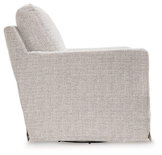 Nenana Next-Gen Nuvella Performance Fabric Swivel Glider Accent Chair - Thumbnail 5