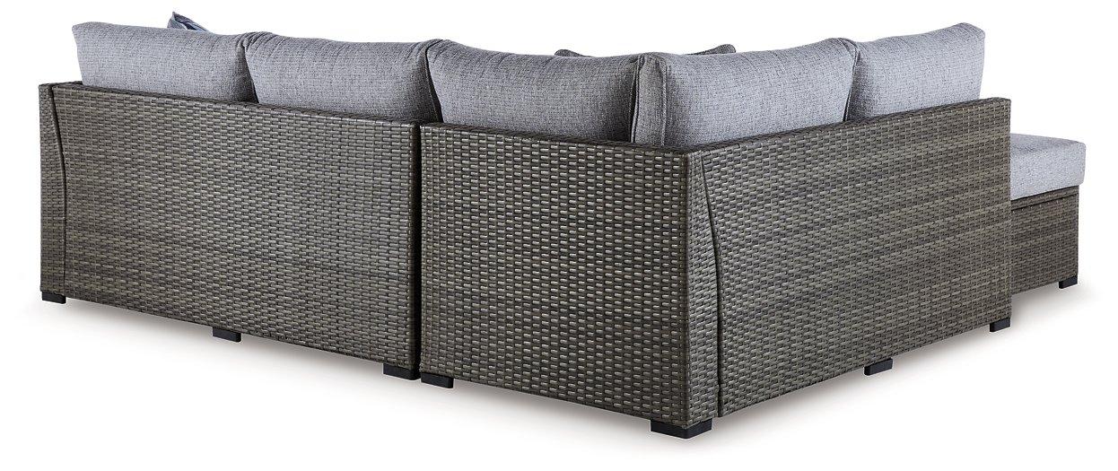 Petal Road Outdoor Loveseat Sectional/Ottoman/Table Set