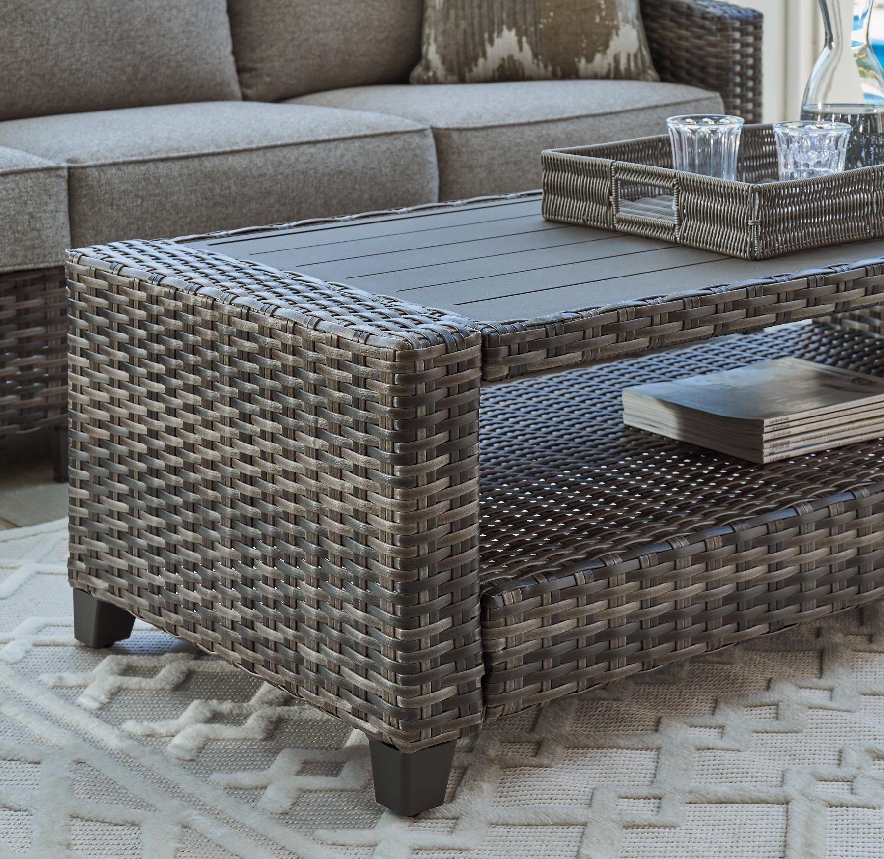 Oasis Court Outdoor Sofa/Chairs/Table Set - Thumbnail 4