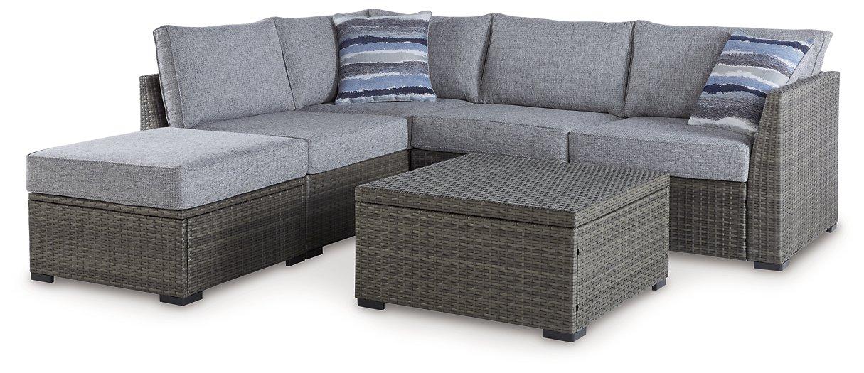 Petal Road Outdoor Loveseat Sectional/Ottoman/Table Set - Thumbnail 2