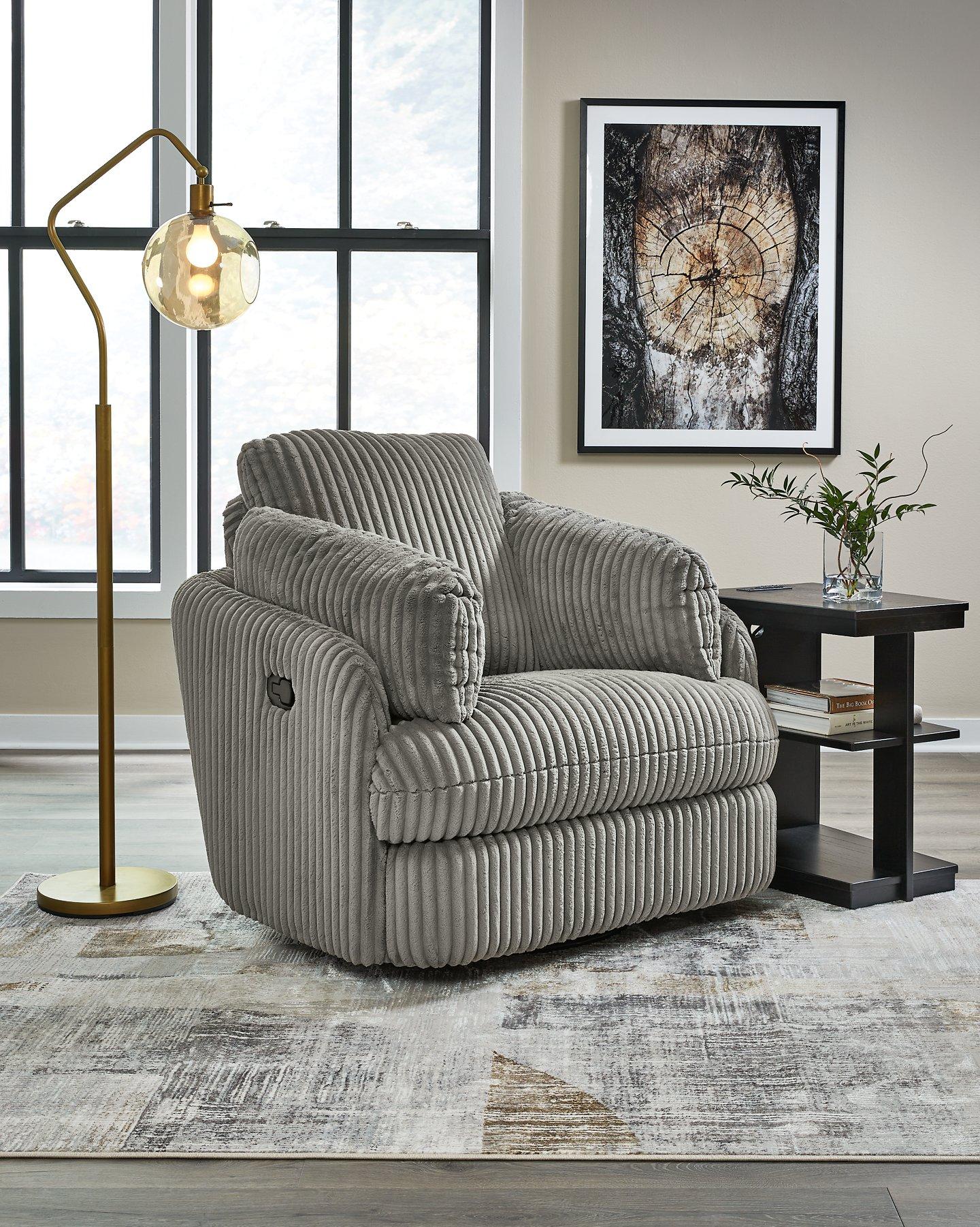 Tie-Breaker Swivel Glider Recliner - Thumbnail 3