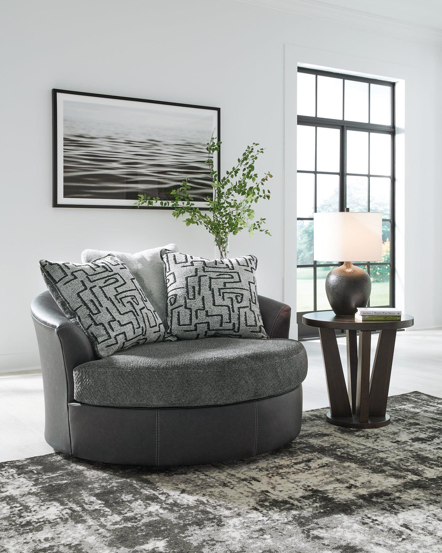 Brixley Pier Oversized Swivel Accent Chair - Thumbnail 4