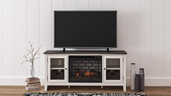 Dorrinson 60" TV Stand with Electric Fireplace - Thumbnail 5