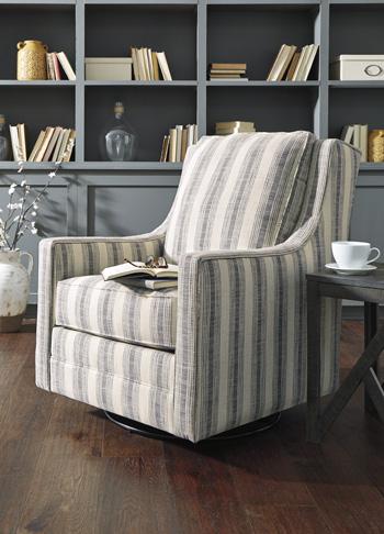 Kambria Swivel Glider Accent Chair - Thumbnail 5