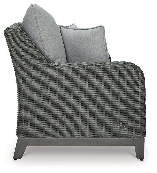 Ashley Furniture Elite Park Outdoor Loveseat, Lounge Chairs and Cocktail Table - Thumbnail 5