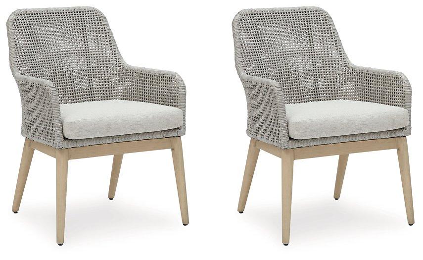Ashley Furniture Seton Creek Outdoor Dining Arm Chair - Thumbnail 5