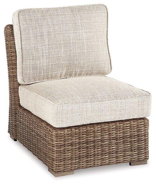 Beachcroft Outdoor Armless Chair with Cushion - Thumbnail 2