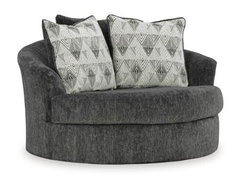 Biddeford Oversized Swivel Accent Chair - Thumbnail 2