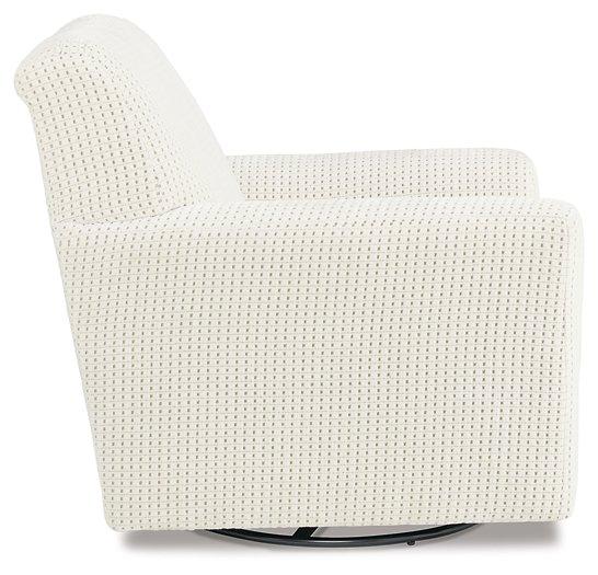 Herstow Swivel Glider Accent Chair - Thumbnail 2