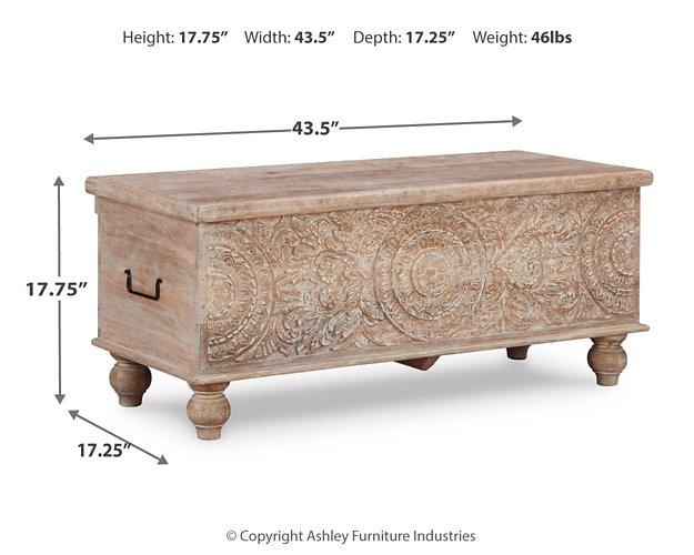 Fossil Ridge Storage Bench - Thumbnail 5