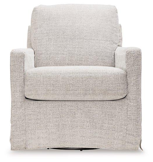 Nenana Next-Gen Nuvella Performance Fabric Swivel Glider Accent Chair