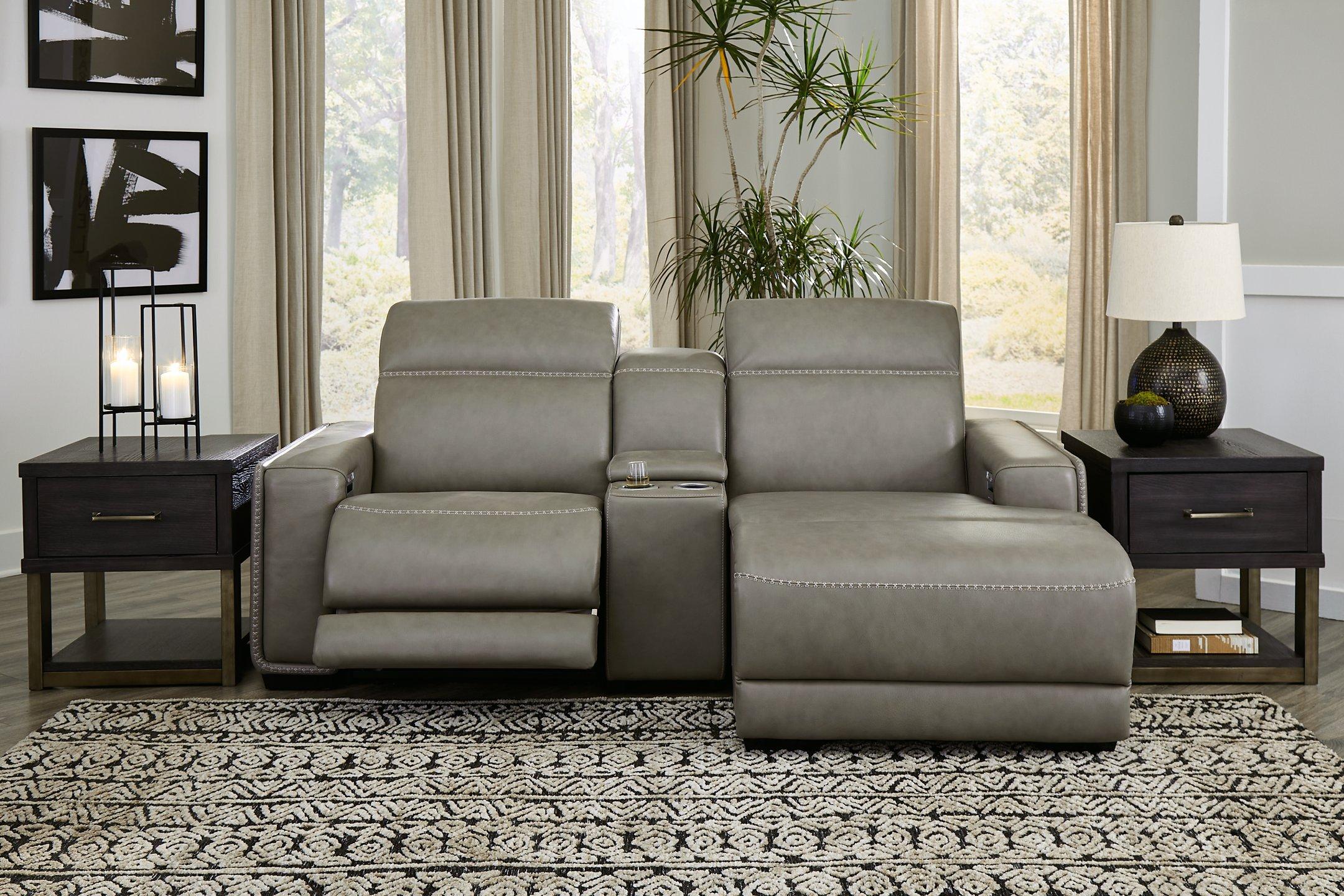 Correze Power Reclining Sectional with Chaise - Thumbnail 2