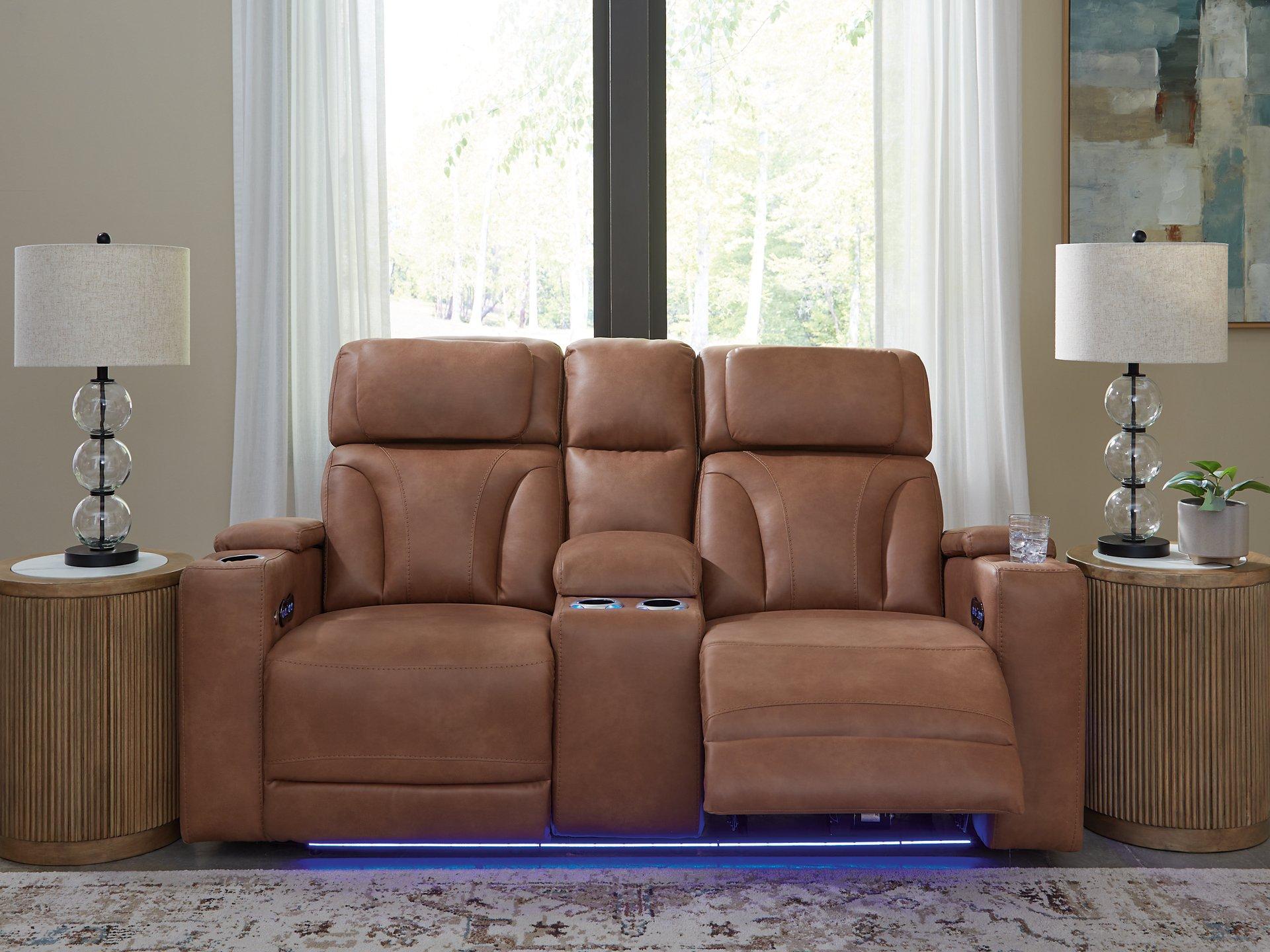 Clean-Slate Power Reclining Loveseat with Console - Thumbnail 3
