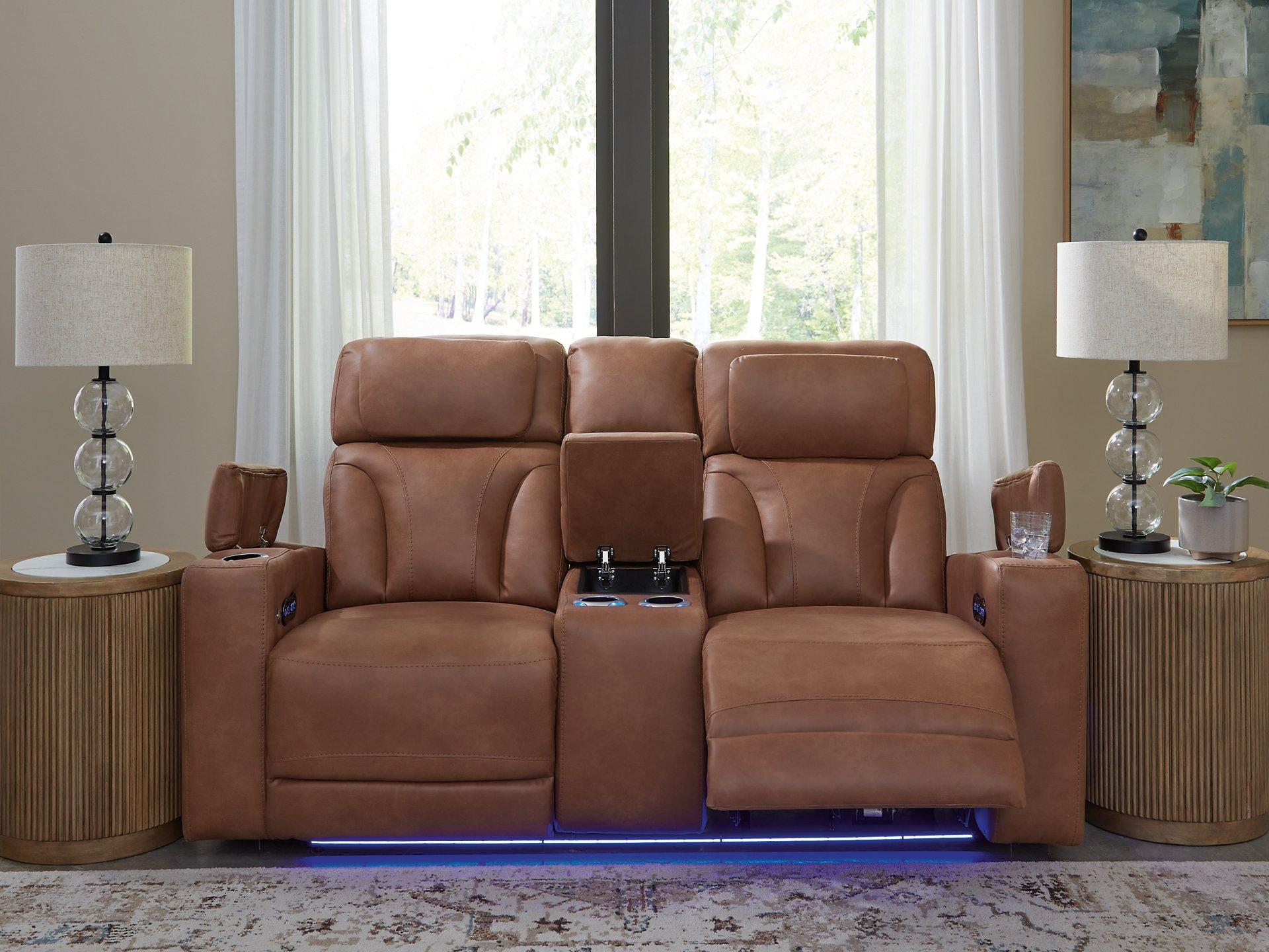 Clean-Slate Power Reclining Loveseat with Console - Thumbnail 2