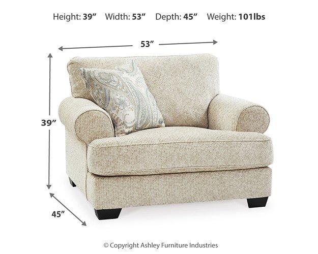 Monaghan Oversized Chair and Ottoman - Thumbnail 5