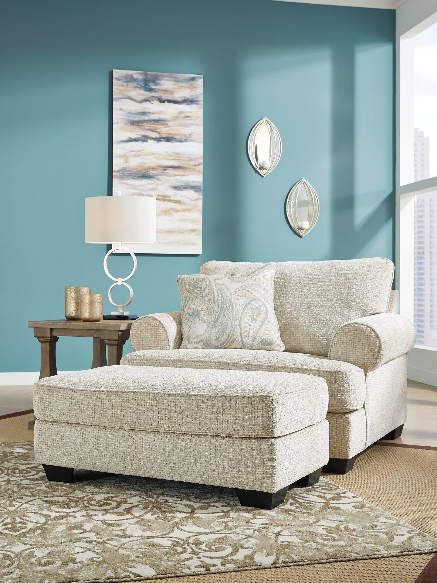 Monaghan Oversized Chair and Ottoman - Thumbnail 3