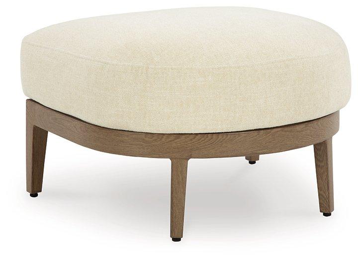 Serene Bay Outdoor Ottoman with Cushion - Thumbnail 2