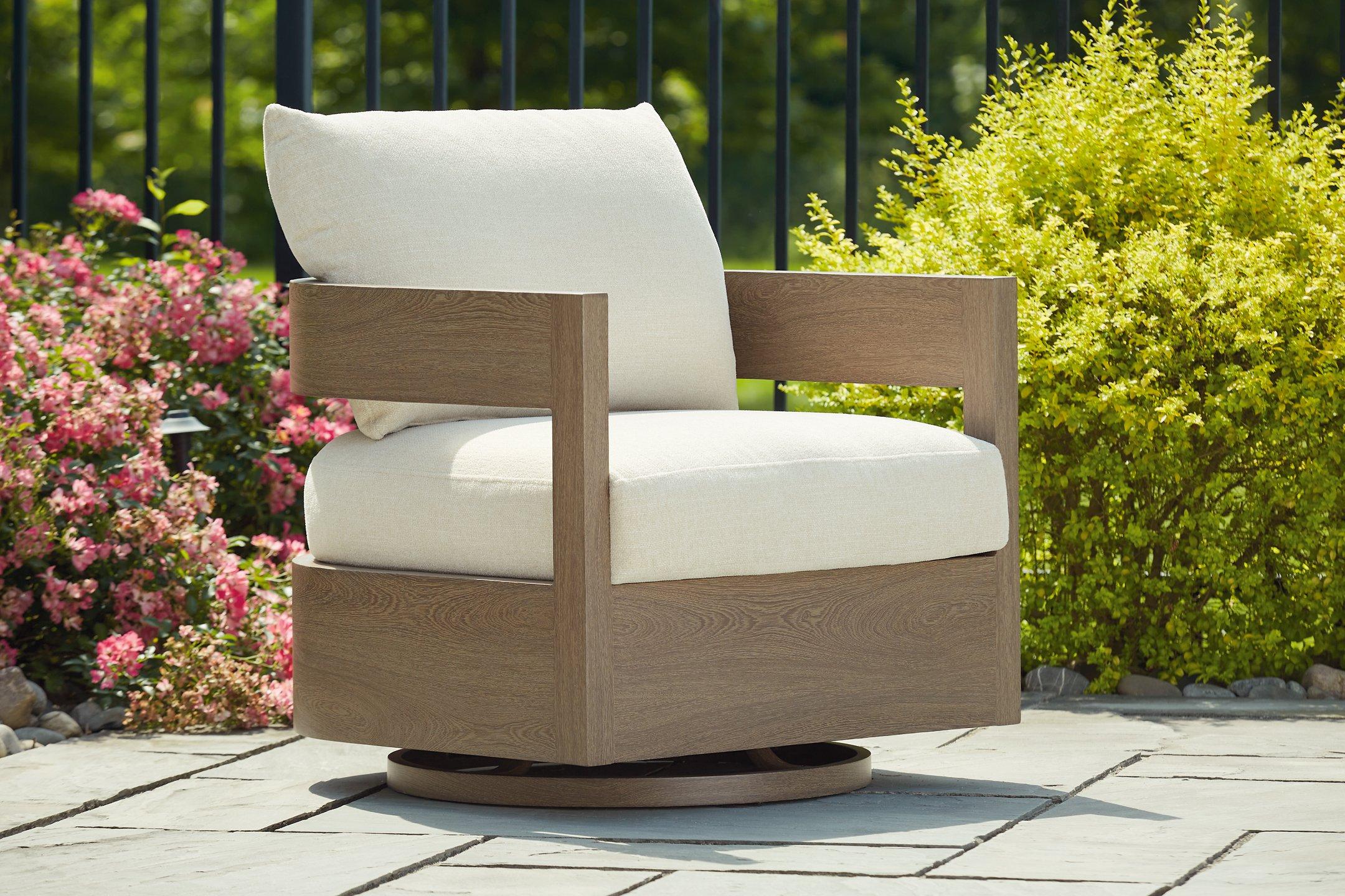 Serene Bay Outdoor Swivel Glider Chair with Cushion - Thumbnail 2