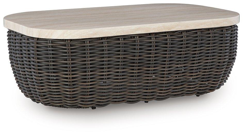 Kimora Outdoor Coffee Table - Thumbnail 2