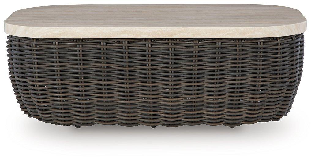 Kimora Outdoor Coffee Table - Thumbnail 3