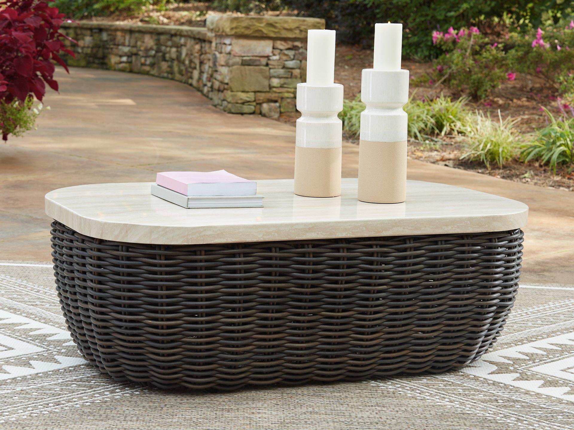 Kimora Outdoor Coffee Table - Thumbnail 5