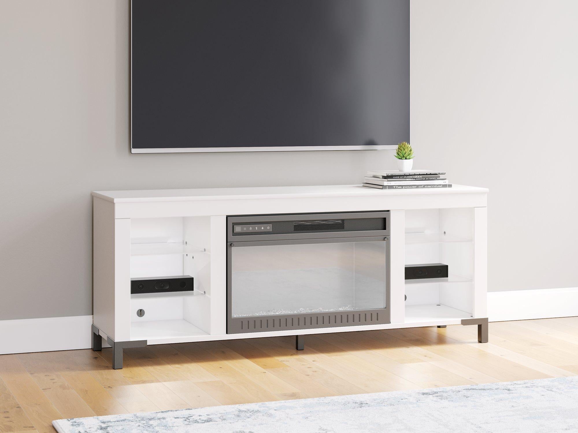 Brollevi 60" TV Stand with Electric Fireplace - Thumbnail 5