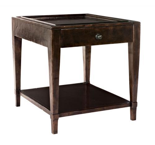 Vintage Patina Square End Table in Molasses 322-112B