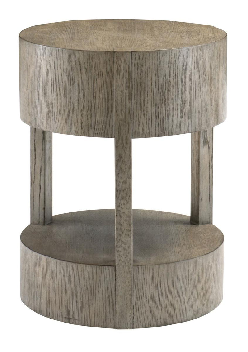 Interiors Calder Chairside Table in Rustic Gray 369-103