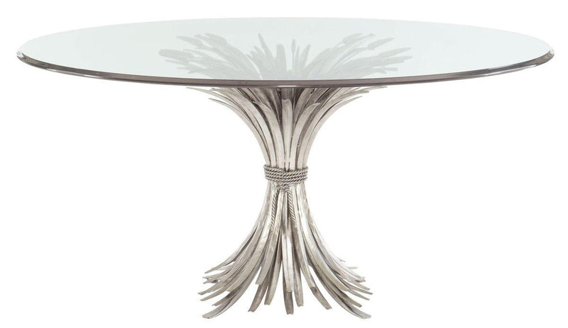 Somerset Dining Table Base in Silver Leaf 369774