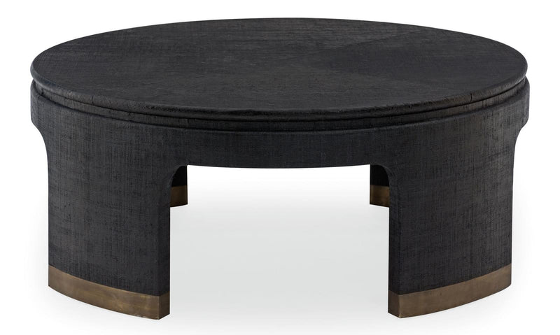 Dubois Round Cocktail Table in Black 421-015