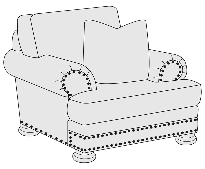 Upholstery Foster Chair in Fabric B5172