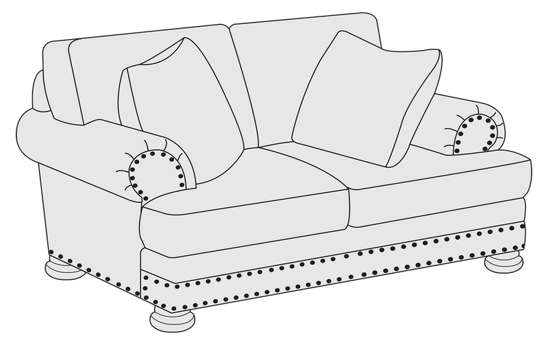 Upholstery Foster Loveseat in Fabric B5175