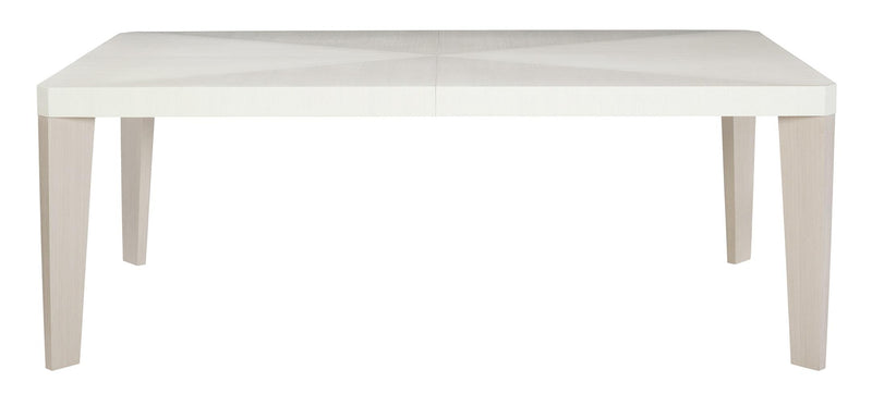Axiom Rectangular Dining Table in Linear White/Gray 381-222