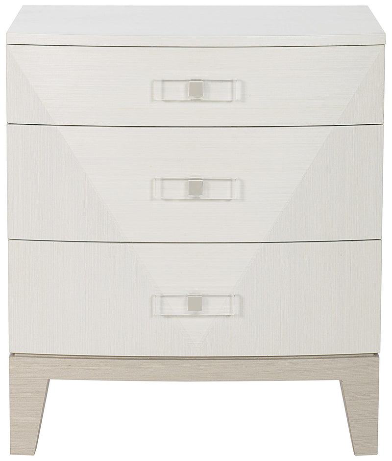 Axiom Nightstand in Linear White/Gray 381-228