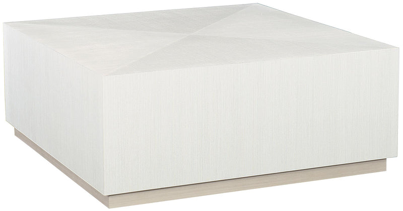 Axiom Square Cocktail Table in Linear White 381-011