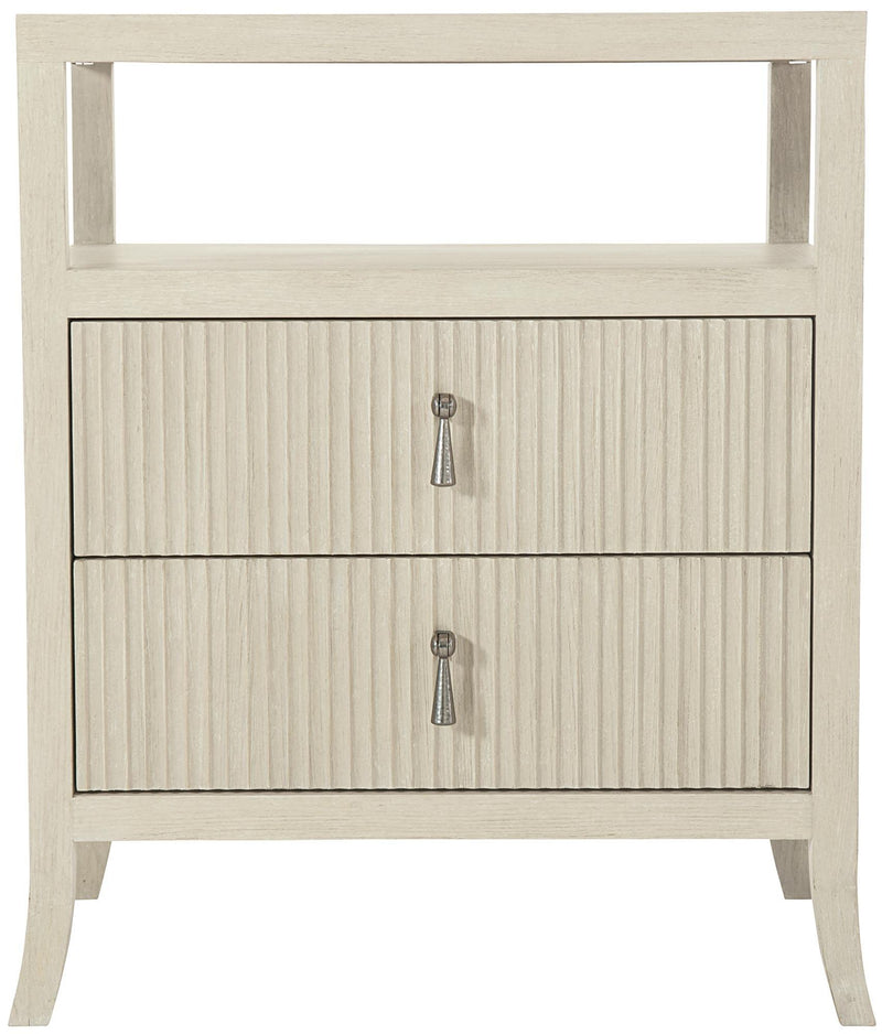 East Hampton Drawer Nightstand in Cerused Linen 395-229