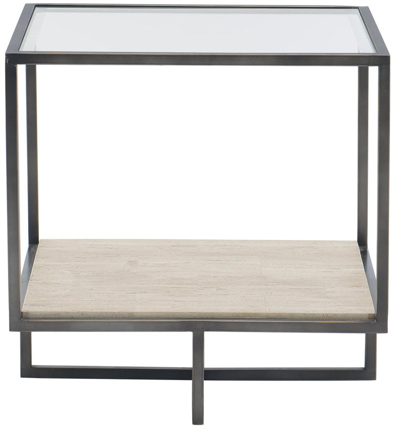 Harlow Metal Square End Table in Bronze 514-021